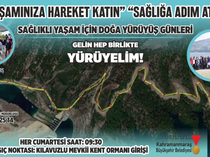 Büyükşehir’den doğa yürüyüşüne davet: gelin hep birlikte yürüyelim