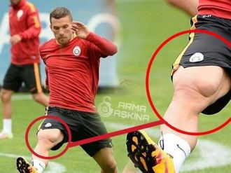 Podolski’nin bacak kası şaşırttı