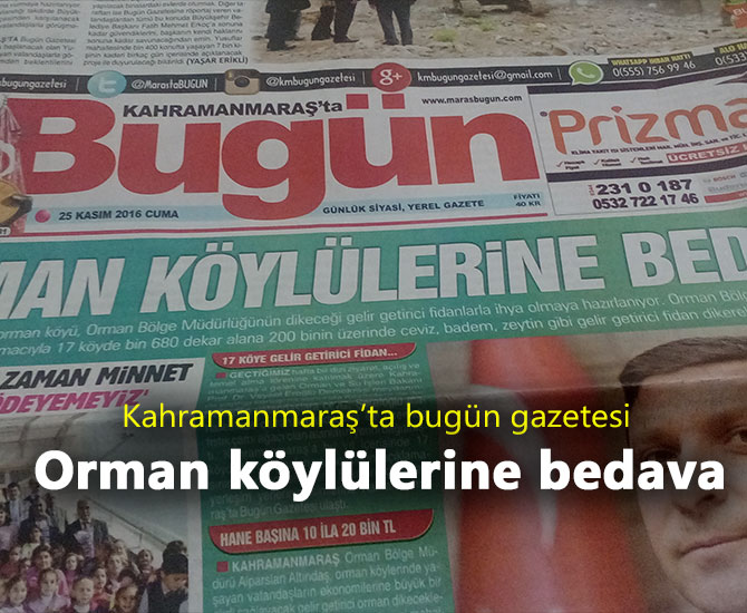 Orman köylülerine bedava