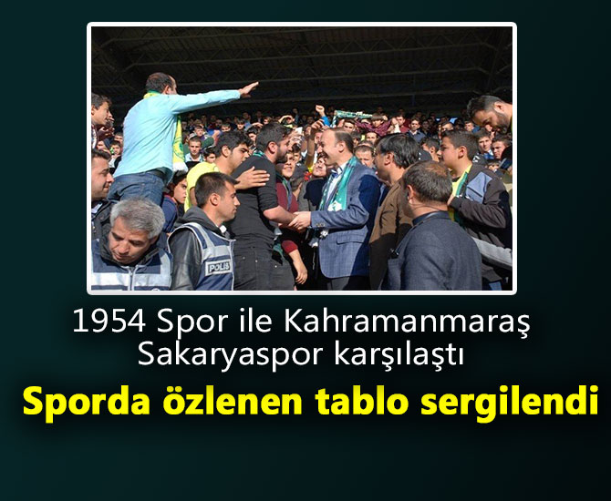 Sporda özlenen tablo sergilendi