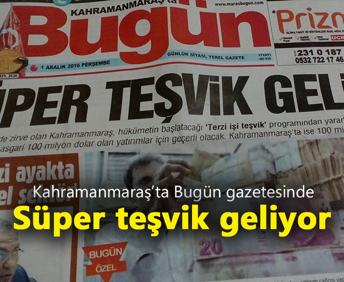 Süper teşvik geliyor