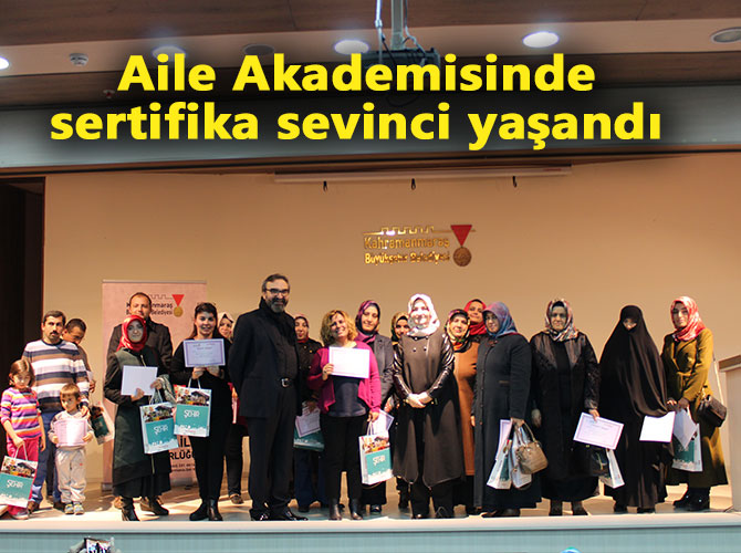 Aile Akademisinde sertifika sevinci yaşandı