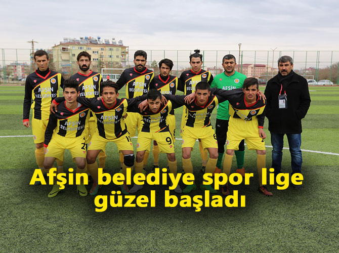 Afşin belediye spor lige güzel başladı