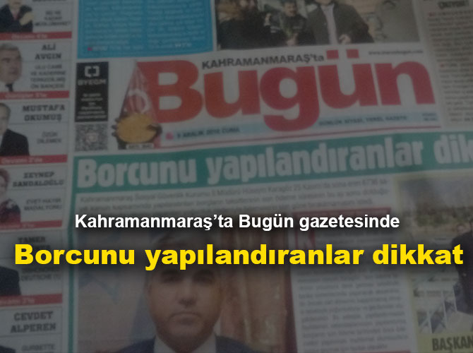 Borcunu yapılandıranlar dikkat