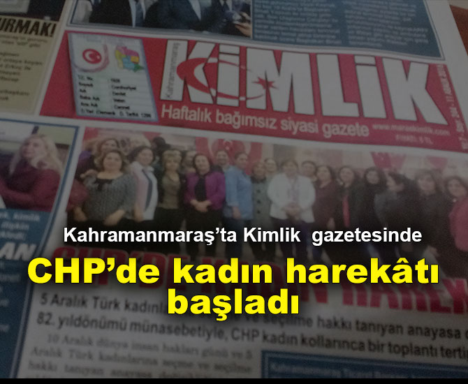 CHP’de kadın harekâtı başladı