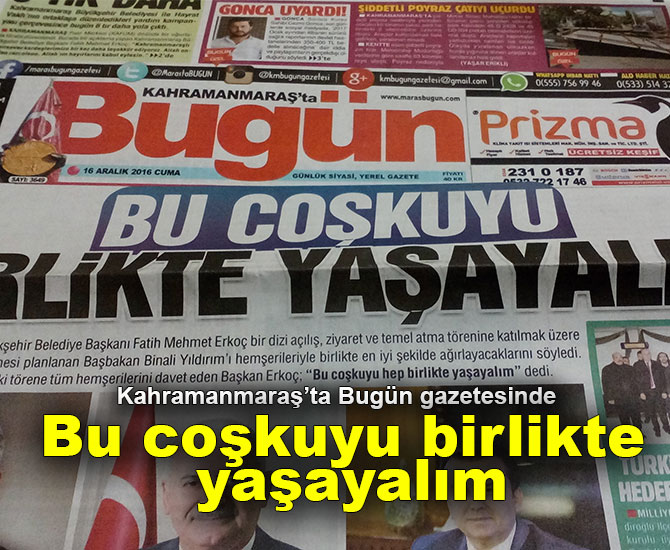 Bu coşkuyu birlikte yaşayalım