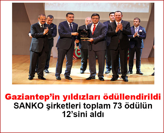 SANKO şirketleri toplam 73 ödülün 12’sini aldı