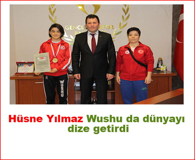 Hüsne Yılmaz Wushu da dünyayı dize getirdi