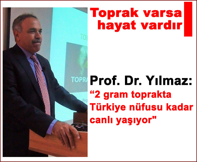 Prof. Dr. Yılmaz:", 2 gram toprakta Türkiye nüfusu kadar canlı yaşıyor"