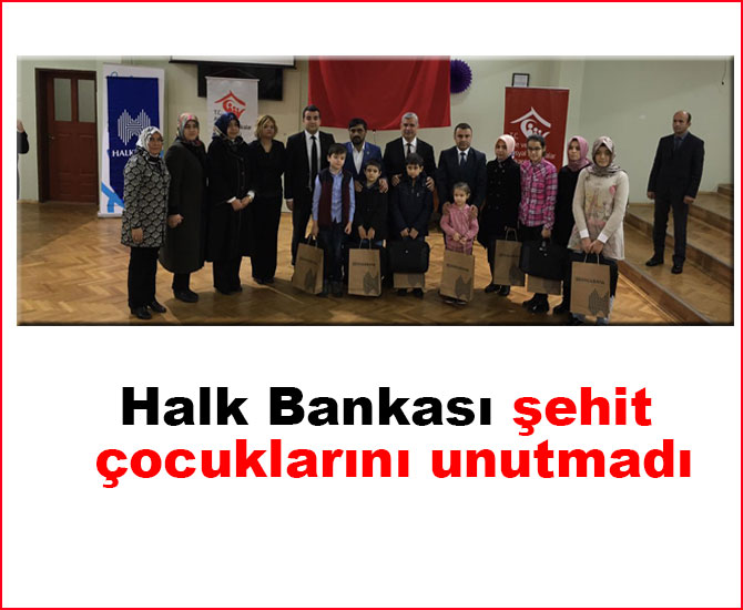 Halk Bankası şehit çocuklarını unutmadı