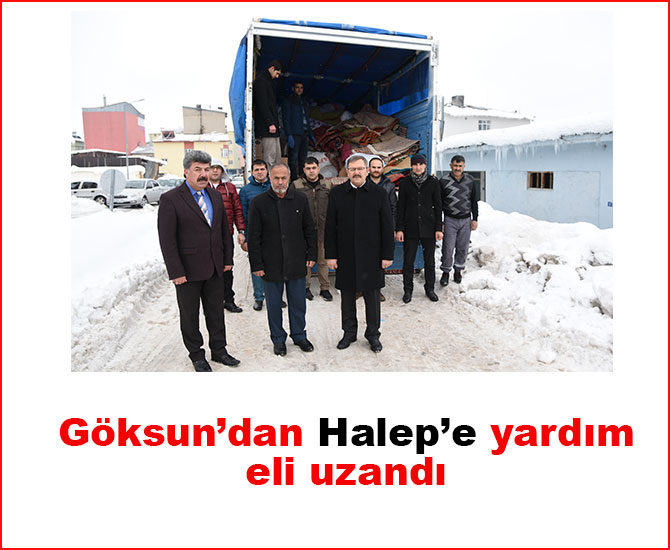 Göksun’dan Halep’e yardım eli uzandı