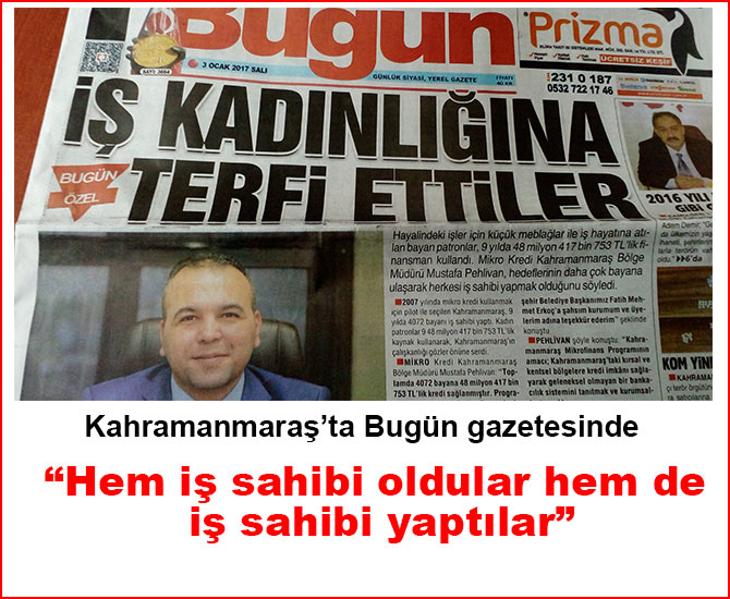 “Hem iş sahibi oldular hem de iş sahibi yaptılar”