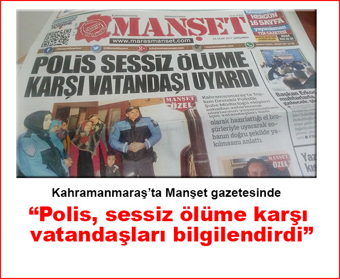 “Polis, sessiz ölüme karşı vatandaşları bilgilendirdi”