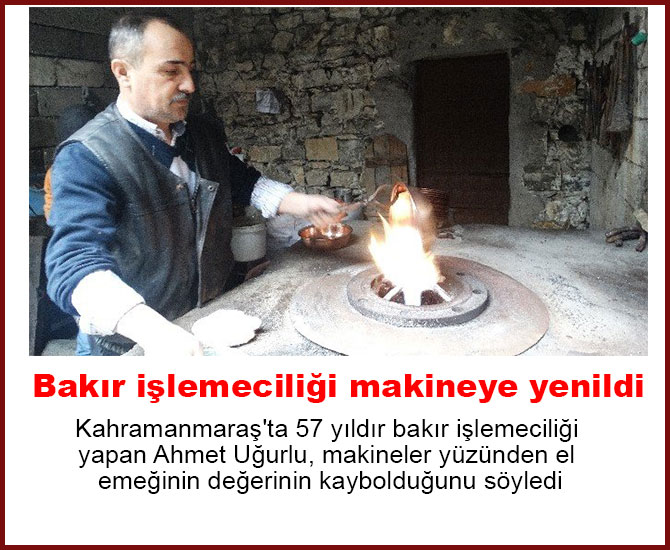 Bakır işlemeciliği makineye yenildi