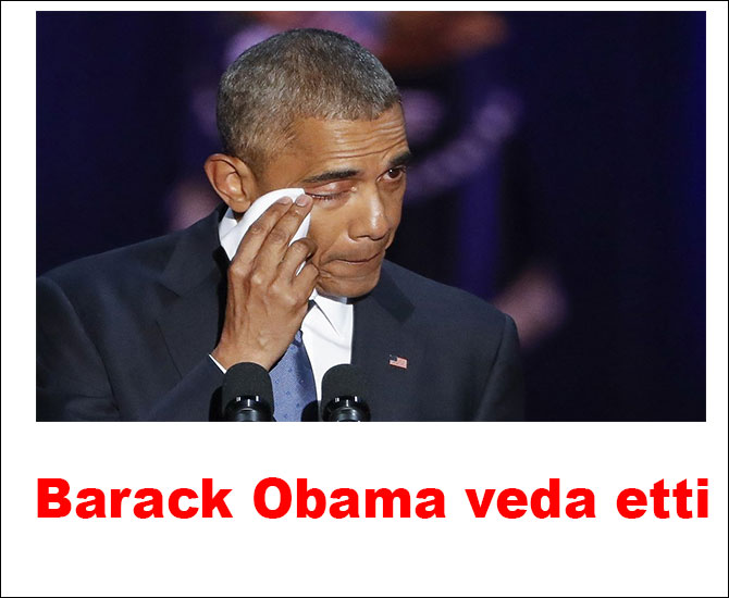 Barack Obama veda etti