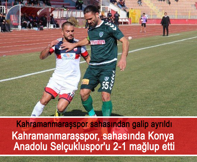 Kahramanmaraşspor sahasından galip ayrıldı