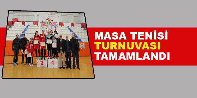 Analig Akdeniz grubu masa tenisi turnuvası tamamlandı