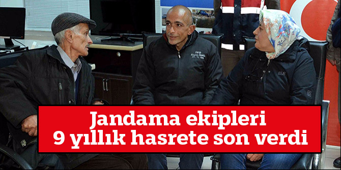 Jandama ekipleri 9 yıllık hasrete son verdi