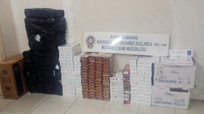 Kahramanmaraş’ta 4 bin paket kaçak sigara ele geçirildi