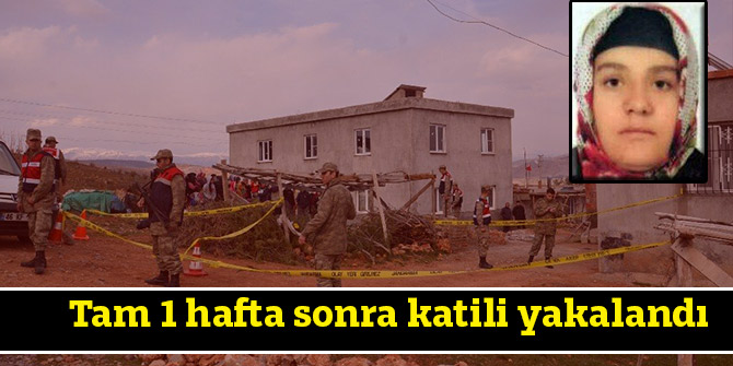 Tam 1 hafta sonra katili yakalandı