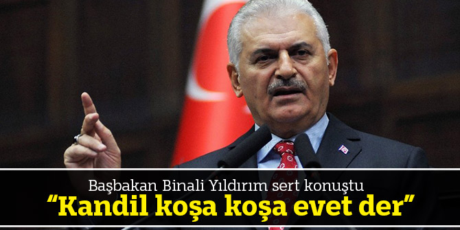 Başbakan Binali Yıldırım “Kandil koşa koşa evet der”