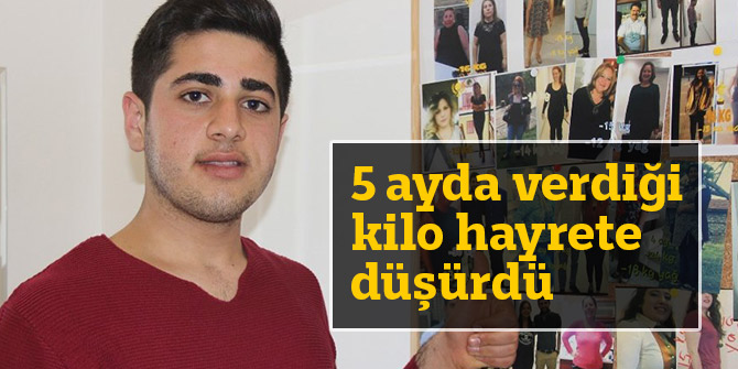 5 ayda verdiği kilo hayrete düşürdü