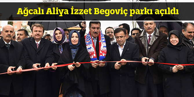 Ağcalı Aliya İzzet Begoviç parkı açıldı