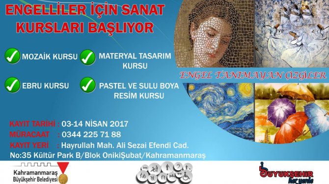 Büyükşehir’den Engellilere Sanat Kursu