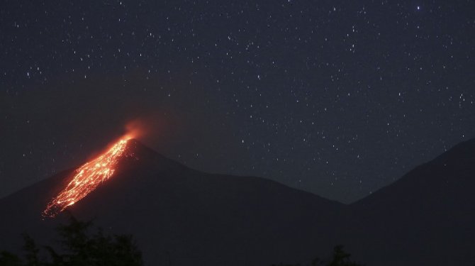 Fuego Yanardağı faaliyete geçti