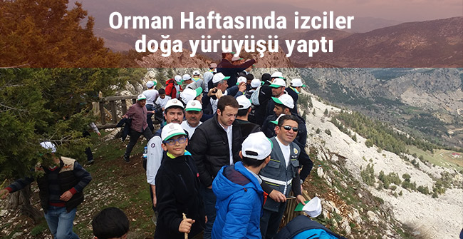 Orman Haftasında izciler doğa yürüyüşü yaptı