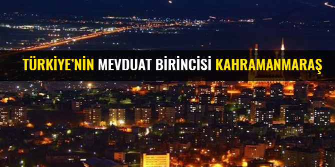 TÜRKİYE’NİN MEVDUAT BİRİNCİSİ KAHRAMANMARAŞ