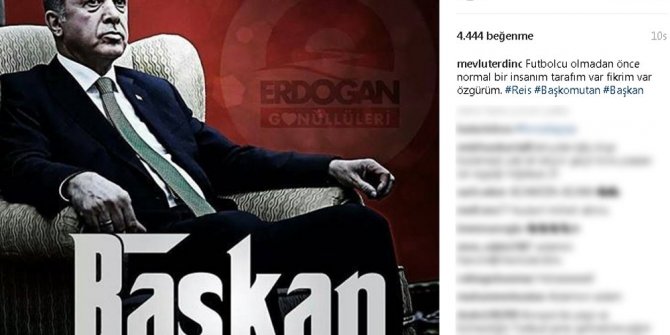 MEVLÜT ERDİNÇ ERDOĞAN'I BAŞKAN İLAN ETTİ