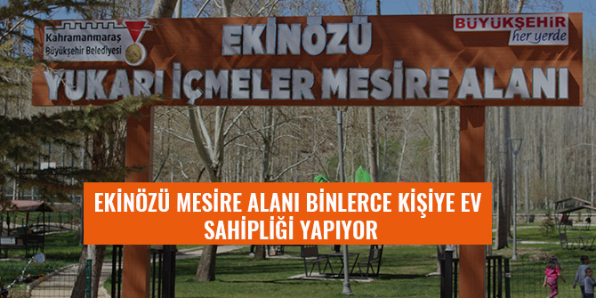 EKİNÖZÜ MESİRE ALANI BİNLERCE KİŞİYE EV SAHİPLİĞİ YAPIYOR