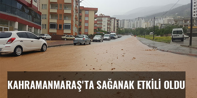 KAHRAMANMARAŞ'TA SAĞANAK ETKİLİ OLDU