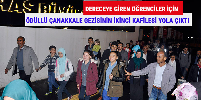 ÖDÜLLÜ ÇANAKKALE GEZİSİ İÇİN İKİNCİ KAFİLE YOLA ÇIKTI