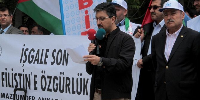 İSRAİL’İN FİLİSTİN’İ İŞGALİ 69. YILINDA ANKARA’DA PROTESTO EDİLDİ