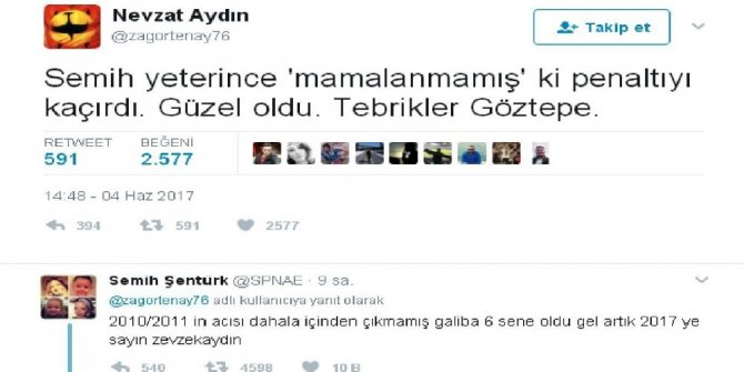 SEMİH ŞENTÜRK’TEN NEVZAT AYDIN’A CEVAP