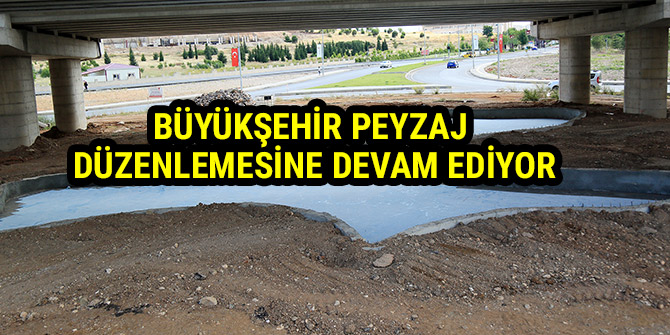 BÜYÜKŞEHİR PEYZAJ DÜZENLEMESİNE DEVAM EDİYOR