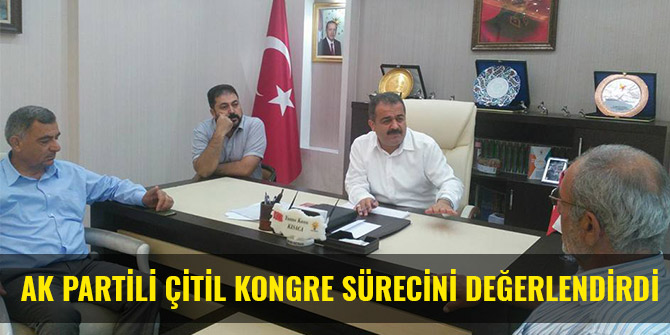 AK PARTİLİ ÇİTİL KONGRE SÜRECİNİ DEĞERLENDİRDİ