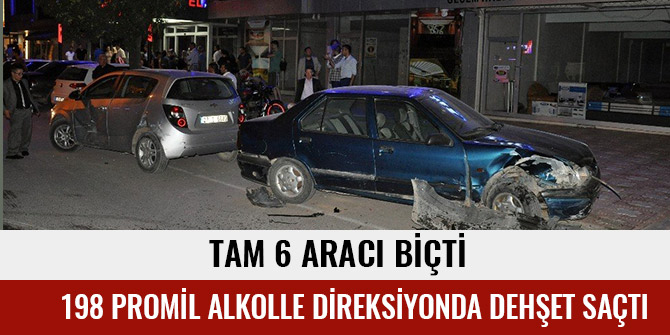 198 PROMİL ALKOLLE DİREKSİYONDA DEHŞET SAÇTI