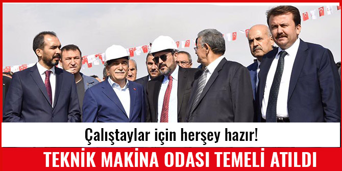 TEKNİK MAKİNE ODASI TEMELİ ATILDI