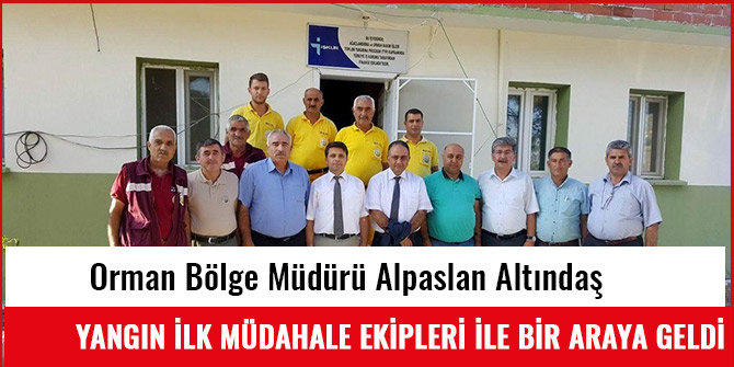 ALTINDAŞ YANGIN İLK MÜDAHALE EKİPLERİ İLE BİR ARAYA GELDİ