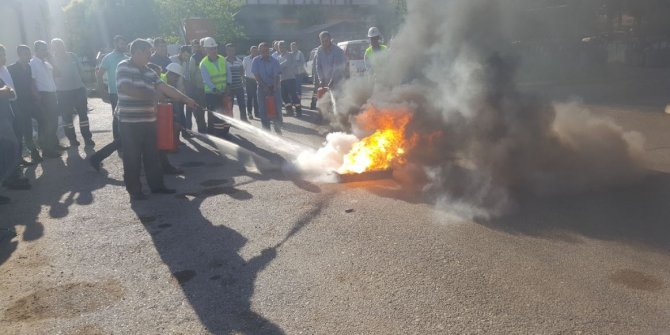 AKEDAŞ ELEKTRİK DAĞITIM A.Ş.’DEN YANGIN TATBİKATI