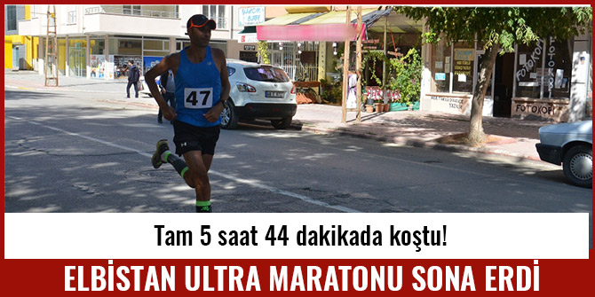 ELBİSTAN ULTRA MARATONU SONA ERDİ: 5 SAAT 44 DAKİKADA KOŞTU