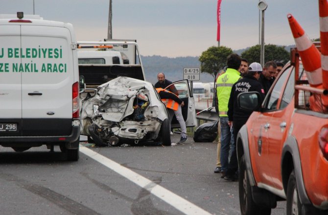 OTOMOBİL HURDAYA DÖNDÜ:CAN PAZARI YAŞANDI