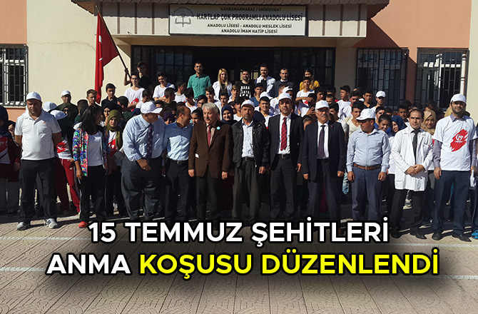 15 TEMMUZ ŞEHİTLERİ ANMA KOŞUSU DÜZENLENDİ