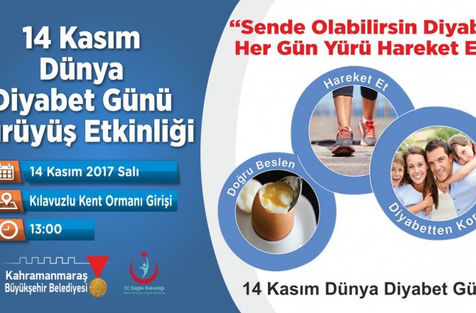 BÜYÜKŞEHİR’DEN DİYABET YÜRÜYÜŞÜ DÜZENLİYOR