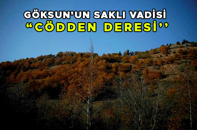 GÖKSUN'UN SAKLI VADİSİ “CÖDDEN DERESİ’’