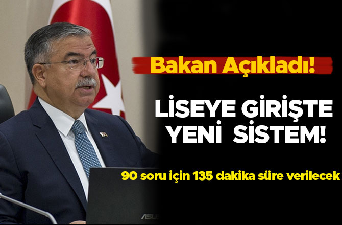 LİSEYE GİRİŞTE YENİ  SİSTEM!