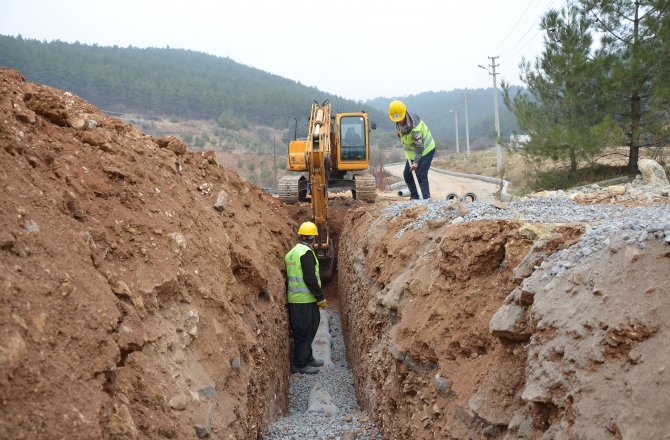 KUZEY ÇEVRE YOLUNDA ALTYAPI ÇALIŞMALARI SÜRÜYOR